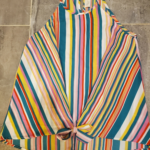 NWT Multi striped tank lg - Picture 4 of 7